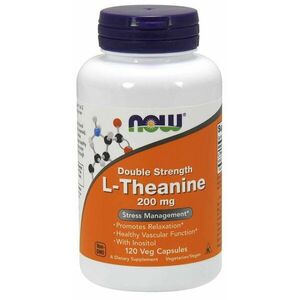 L-Theanine Double Strength 200 mg - NOW Foods, 120 cps. vyobraziť