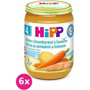 6x HiPP Mrkev s bramborami a lososem (190 g) vyobraziť