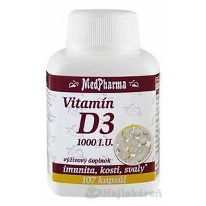MedPharma Vitamín D3 1000 I.U. 107 ks vyobraziť