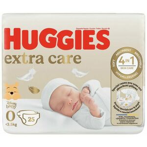 HUGGIES® Plienky jednorázové Extra Care 0 (do 4 kg) 25 ks vyobraziť