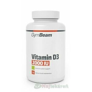 GymBeam Vitamin D3 2000 IU 120 kapsúl vyobraziť