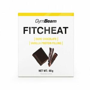 Proteínová čokoláda Fitcheat - GymBeam biela čokoláda s jahodou 10 x 80 g vyobraziť