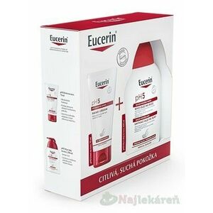 Eucerin Kazeta pH5 krém na ruky 75ml + umývací olej na ruky 250ml, Zľava - 25% vyobraziť