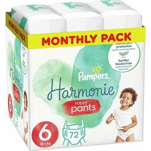 PAMPERS Harmonie Pants Nohavičky plienkové jednorazové 6 (15 kg+) 72 ks vyobraziť