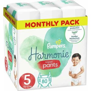 PAMPERS Harmonie Pants Nohavičky plienkové jednorazové 5 (12-17 kg) 80 ks vyobraziť
