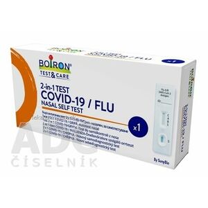 BOIRON Test&Care 2-in-1 COVID-19/FLU nosový samodiagnostický test 1x1 ks vyobraziť