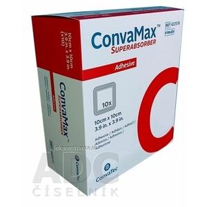 ConvaMax Krytie na rany superabsorpčné adhezívne, 10x10 cm, 1x10 ks vyobraziť