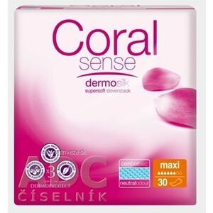 Coral Sense Maxi vložky inkontinenčné, pre ženy, 41 cm, 1x30 ks vyobraziť