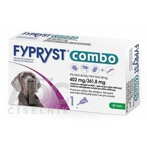 FYPRYST combo 402 mg/361, 8 mg PSY NAD 40 KG roztok na kvapkanie na kožu pre veľmi veľké psy (pipeta) 1x4, 02 ml vyobraziť