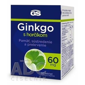 GS Ginkgo 60 mg s horčíkom tbl 1x60 ks vyobraziť