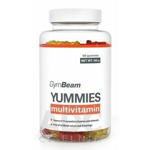 GymBeam YUMMIES multivitamin gumené medvedíky, mix príchutí 1x60 ks vyobraziť