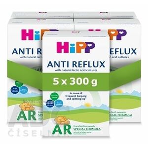 HiPP ANTI-REFLUX AR špeciálna dojčenská výživa (od narodenia) 5x300 g vyobraziť
