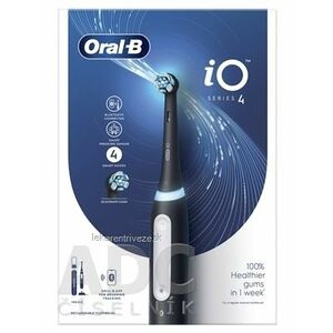 Oral-B iO SERIES 4 Black elektrická zubná kefka+ držiak + cestovné puzdro, 1x1 set vyobraziť