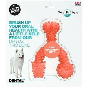 TASTY BONE Dental trio kostička nylonová pre veľkých psov - Škorica & Mäta vyobraziť