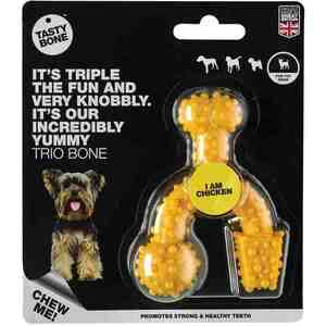 TASTY BONE Kostička nylonová trio pre extra malých psov - Kuracie mäso vyobraziť