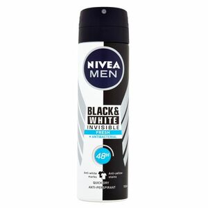 NIVEA Men Black & White Invisible Fresh Sprej antiperspirant 150 ml vyobraziť
