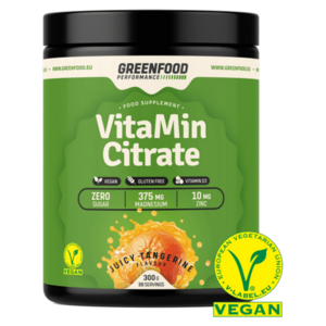 GREENFOOD NUTRITION Performance VitaMin citrate šťavnatá mandarínka 300 g vyobraziť