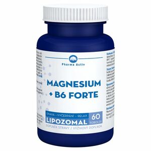 PHARMA ACTIV Lipozomal magnesium + B6 forte 60 kapsúl vyobraziť