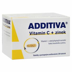 ADDITIVA Vitamín C + Zinok 80 kapsúl vyobraziť