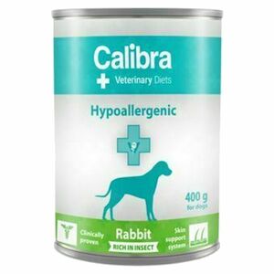 CALIBRA Vet. Diets Hypoallergenic konzerva pre psov Rabbit&Insect 400 g vyobraziť