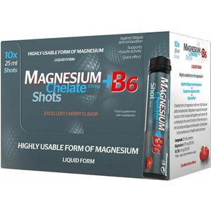 Magnesium Chelate shot Salutem Magnesium Chelate + B6 príchuť višňa, ampulky 10 x 25 ml vyobraziť