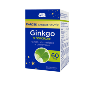 GS Ginkgo 60 mg s horčíkom darček 2023 90+30 tabliet vyobraziť