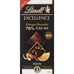 Lindt Excellence čokoláda horká s pomarančovou šťavou 100 g vyobraziť