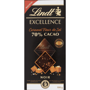 Lindt Excellence horká čokoláda s chrumkavými kúskami karamelu a morskou soľou 100 g vyobraziť