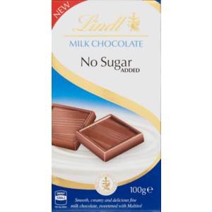 Lindt Mliečna čokoláda bez prídavku cukru 100 g vyobraziť