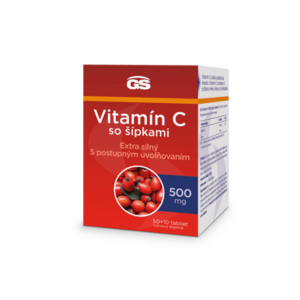 GS Vitamín C500 so šípkami, 50+10 tabliet vyobraziť