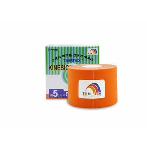 Temtex kinesio tape Classic, oranžová tejpovacia páska 5cm x 5m vyobraziť