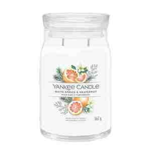 Yankee Candle Signature veľká White Spruce & Grapefruit vyobraziť