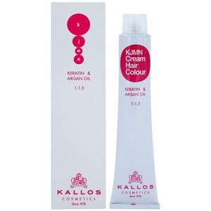 Kallos KJMN Cream Hair Colour Keratin & Argan Oil farba na vlasy s keratínom a argánovým olejom odtieň 11.1 Very Light Ash Blond Extra 100 ml vyobraziť