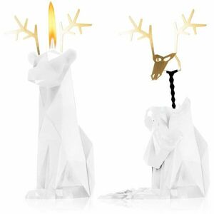 54 Celsius PyroPet DYRI (Reindeer) dekoratívna sviečka White 22 cm vyobraziť