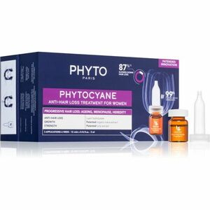 Phyto Phytocyane Anti-Hair Loss Treatment For Women cielená starostlivosť proti vypadávaniu vlasov pre ženy 12x5 ml vyobraziť