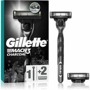 Gillette Mach3 Charcoal holiaci strojček + náhradné hlavice 2 ks vyobraziť