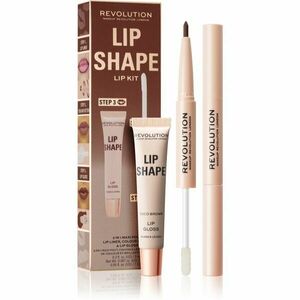 Makeup Revolution Lip Shape Kit sada na pery odtieň Coco Brown 1 ks vyobraziť