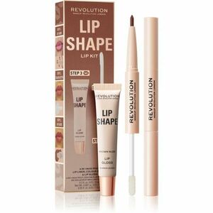 Makeup Revolution Lip Shape Kit sada na pery odtieň Brown Nude 1 ks vyobraziť