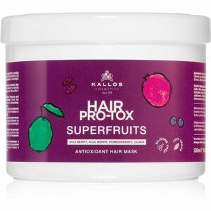 Kallos Hair Pro-Tox Superfruits regeneračná maska pre unavené vlasy bez lesku 500 ml vyobraziť