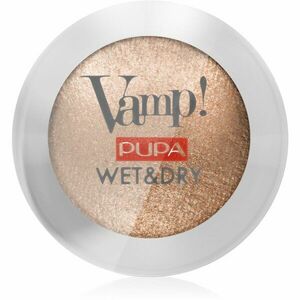 Pupa Vamp! Wet&Dry očné tiene pre mokré a suché použitie s perleťovým leskom odtieň 101 Precious Gold 1 g vyobraziť