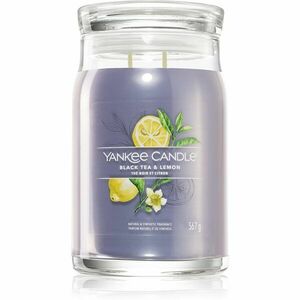 Yankee Candle Black Tea & Lemon vonná sviečka 567 g vyobraziť
