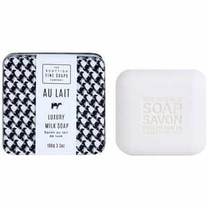 Scottish Fine Soaps Au Lait luxusné mydlo v plechovej dóze 100 g vyobraziť