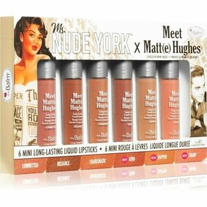 theBalm Meet Matt(e) Hughes X Ms. Nude York sada tekutých rúžov (s matným efektom) vyobraziť