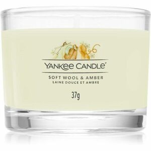 Yankee Candle Soft Wool & Amber votívna sviečka 37 g vyobraziť