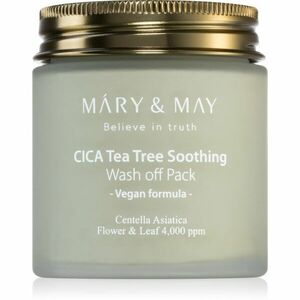 MARY & MAY Cica Tea Tree Soothing minerálna čistiaca ílová maska na upokojenie pleti 125 g vyobraziť