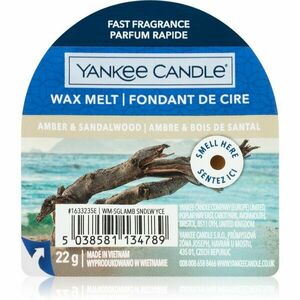 Yankee Candle Amber & Sandalwood vosk do aromalampy 22 g vyobraziť