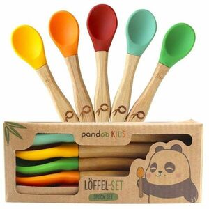 Pandoo Bamboo Spoon Set lyžička pre deti 5 ks vyobraziť
