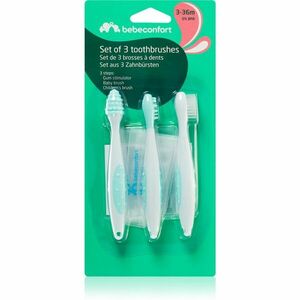 Bebeconfort Set of 3 Toothbrushes zubná kefka pre deti 3-36 m 3 ks vyobraziť