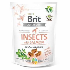 BRIT Care Crunchy Snack Insects with Salmon maškrty pre psov 200 g vyobraziť