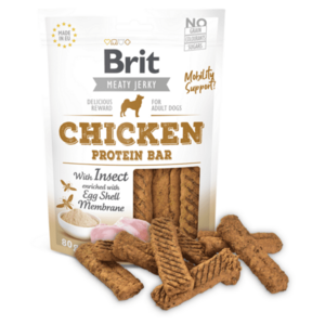 BRIT Jerky Chicken with Insect Protein Bar maškrty pre psov 80 g vyobraziť